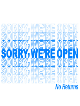 Affiche du film Sorry We're Open poster