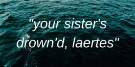 Affiche du film Your Sister's Drown'd, Laertes poster